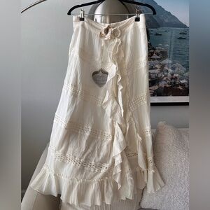 ZL Europe ruffled maxi skirt